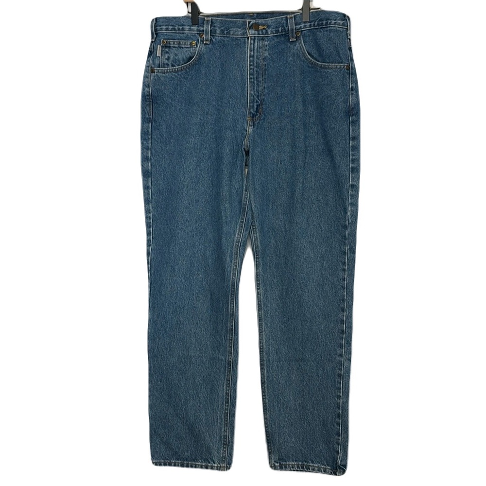 Carhartt Men's Slim Fit Heavyweight 5 Pocket Tapered Jean 38 X 32 Stonewash